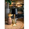Lampa stołowa Securit Securit® LED bordlampe ROMA, ledningsfri og genopladelig, gylden/sort