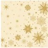 Servetėlės Bio Duni minkštos Airlaid 40 x 40 cm Stargazing Kreminis, 6 pak. x 60 vnt./kartonas