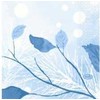 Servetėlės Duni 24x24 cm 3 sluoksnių 1/4 sulenktos Frosted Winter, 50 vnt./pak