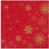 Servetėlė Dunilininė 40 x 40 cm Airlaid Stargazing Raudona, 5 pak. x 45 vnt./kartonas