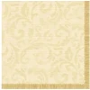 Servetėlė Dunilininė 40 x 40 cm Airlaid Rich Damask kreminė, 45 vnt/pak