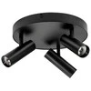 Sg Armaturen As Apsauginė/Loftarmatur Tube Micro Trio LED 18W, 2700K, 930 liumenų, juoda