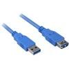Sharkoon USB 3.2 Gen 1 Verlängerungskabel, USB-A Stecker > USB-A Buchse (juodas, 1 Meter)