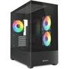 Sharkoon MK6 RGB, Midi Tower korpusas, PC, Baltas, micro ATX, Mini-ITX, žaidimų, Multi