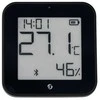 Shelly BLU H&amp;T Ekranas ZB temperatūros, drėgmės, LUX sensorius, Bluetooth, Zigbee, Juodas