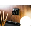 Shelly Plug M Gen3 – išmanusis Wi-Fi Matter kištukinis lizdas su galios matavimu (juodas)