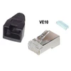 „Shiverpeaks BS72057-S-10“, RJ-45, Juoda, Metalinis, Cat5e/6, Auksinė, 10 vnt.