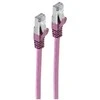 „Shiverpeaks“ RJ45 patch kabelis, flach U/FTP Cat.7, violetinis, 1,0 m