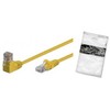 Shiverpeaks Patchcord cat6 S/FTP PIMF kątowy-prosty geltona 25cm (BS08-64002)