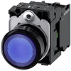Siemens Drucktaster beleuchtet 22mm rund blau 1S