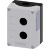 Siemens kasetės korpusas 2 skylių 22mm juoda-pilka M20 (3SU1802-0AA00-0AB1)