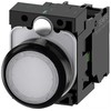 Siemens Drucktaster Frontring Kunststoff Betätiger flach Weiß SIRIUS ACT 3SU1102-0AB60-1BA0