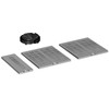 Siemens LZ11BKR11, Cooker hood recycling kit, Juodas, Pilkas, 4 pc(s)