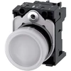 Siemens 3SU1102-6AA60-1AA0 Leuchtmelder baltas Linse glatt
