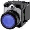 Siemens Drucktaster beleuchtet 22mm rund blau 1S