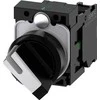 Siemens Jungiklis su apšvietimo parinktimi 22 mm apvalus plastikinis juodas/baltas kr rašiklis 2 padėtys o-i 3SU1100-2BF60-1BA0