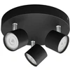 Sieninis šviestuvas Philips Lubų/sienos prožektorius 13.5W, įleidžiamas apšvietimo prožektorius, Neikeičiama lemputė (-ės), LED, 2700 K, 1500 lm, Juoda