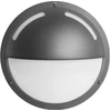 Sieninis šviestuvas Solar Plus „Ocus“ pusės ekrano/plyšio formos 12 W LED šviestuvas, 6–12 W, 3000–3500–4000 K, su mikrobangų jutikliu, RAL7024