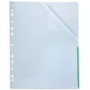 Signaliniai aplankai, Bantex A4, 120 µm, nupret, žalia, pakuotė su 100 vnt.
