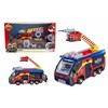 Simba Fireman Sam komplektas Duzy Gaisrine mašina Jupiter interaktyvus automobilis + 2 figūros šviesos garsas