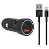 Sinox 12 V dvigubas USB įkroviklis. USB A 18 W + USB C 20 W. Rūšiuoti