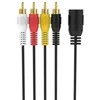 Sinox 5 kontaktų DIN į 4 Phono kabelis. 0,2 m. Juodas.