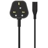 Sinox Beslag Sinox 8 formos maitinimo laidas su UK kištuku. 1,5 m., juodas, 1,5 m, maitinimo kištukas G tipo, IEC C7, 230 V, 2,5 A
