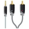 Sinox Beslag „Sinox“ 3,5 mm mini lizdo - Phono kabelis. 10 m. Pilkas/juodas, 3,5 mm, kištukas, 2 x RCA kištukas, 10 m, pilkas