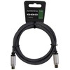 Sinox Beslag Sinox 80 dB antenos kabelis. 1,5 m. Juodas, 1,5 m, koaksialinis, koaksialinis, juodas
