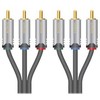 Sinox Beslag Sinox SHD5102, 1,5 m, 3 x RCA, 3 x RCA, Kištukas, Kištukas, Juoda, Pilka