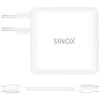 Sinox Beslag „Sinox Macbook USB C 87W“ maitinimo šaltinio pakaitalas, skirtas naudoti viduje, kintamosios srovės, 20 V, 1 m, baltas