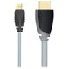 Sinox Beslag „Sinox“ didelės spartos mikro HDMI kabelis. 2 m. Pilkas/juodas, 2 m, HDMI D tipo (mikro), HDMI A tipo (standartinis), 3D, pilkas