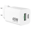 Sinox Beslag Sinox PRO USB įkroviklis 45 W USB-A + USB-C PD, baltas