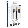 Sinox Beslag Sinox SHD mini jack į phono kabelis. 0,75 m. Juodas, 3,5 mm, vyriškas, 2 x RCA, vyriškas, 0,8 m, juodas