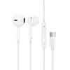 Ausinės Sinox į ausis įkišamos høretelefoner USB-C med mikrofon. Hvid