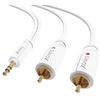 Sinox Vienas mini jack į phono kabelis. 1 m. Balta