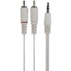 Sinox Mini jack į phono kabelis. 3 m. Balta