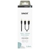 Sinox PRO 3,5 mm mini lizdo ir Phono jungties kabelis. 1 m. Juodas.