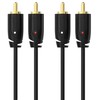 Sinox Beslag Sinox PRO Phono kabelis. 5 m. Juodas, 2 x RCA, Male, 2 x RCA, Male, 5 m, Juodas