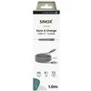 Sinox PRO USB C 2.0 magnetinis kabelis. 1 m. Pilkas.