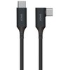Sinox PRO USB C 3.2 Gen 2 kampuotas kabelis. 1m. Juoda