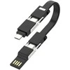 Sinox Beslag Sinox SOE04970, USB A/USB C, USB C/Micro USB-A/Lightning, USB 2.0, 0,48 Gbit/s, Juoda