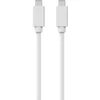 Sinox USB C į USB C kabelis. 1 m. Balta