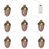 Dekoracja świąteczna Sirius Sirius Celina Acorn garland, 8L, Dark Oak/Gold