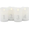Sirius Home Sara, Sidabrinis, Baltas, 1 bulb(s), LED, Baterija, AA, 130 mm