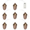 Dekoracja świąteczna Sirius Sirius Celina Acorn garland, 8L, Dark Oak/Gold
