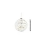 „Sirius Home Sweet Christmas Ball“, Šviečiama dekoracijos figūrėlė, Permatomas, Stiklas, 8 lemputės, LED, Baterija
