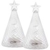 Kalėdinė dekoracija Philips Sirius Home Wave medžiai 2 vnt. rinkinys, šviesos dekoracijos figūra, permatoma, kalėdinė eglutė, 3 lemputės, LED, švelniai balta
