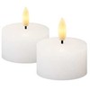 Sirius Sirius Sille T-light 2 pcs. Set, Ø6cm, H3,4cm, baltas