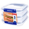 Sistema Sistema - Square Klip it Plus 3 pack 520ml
